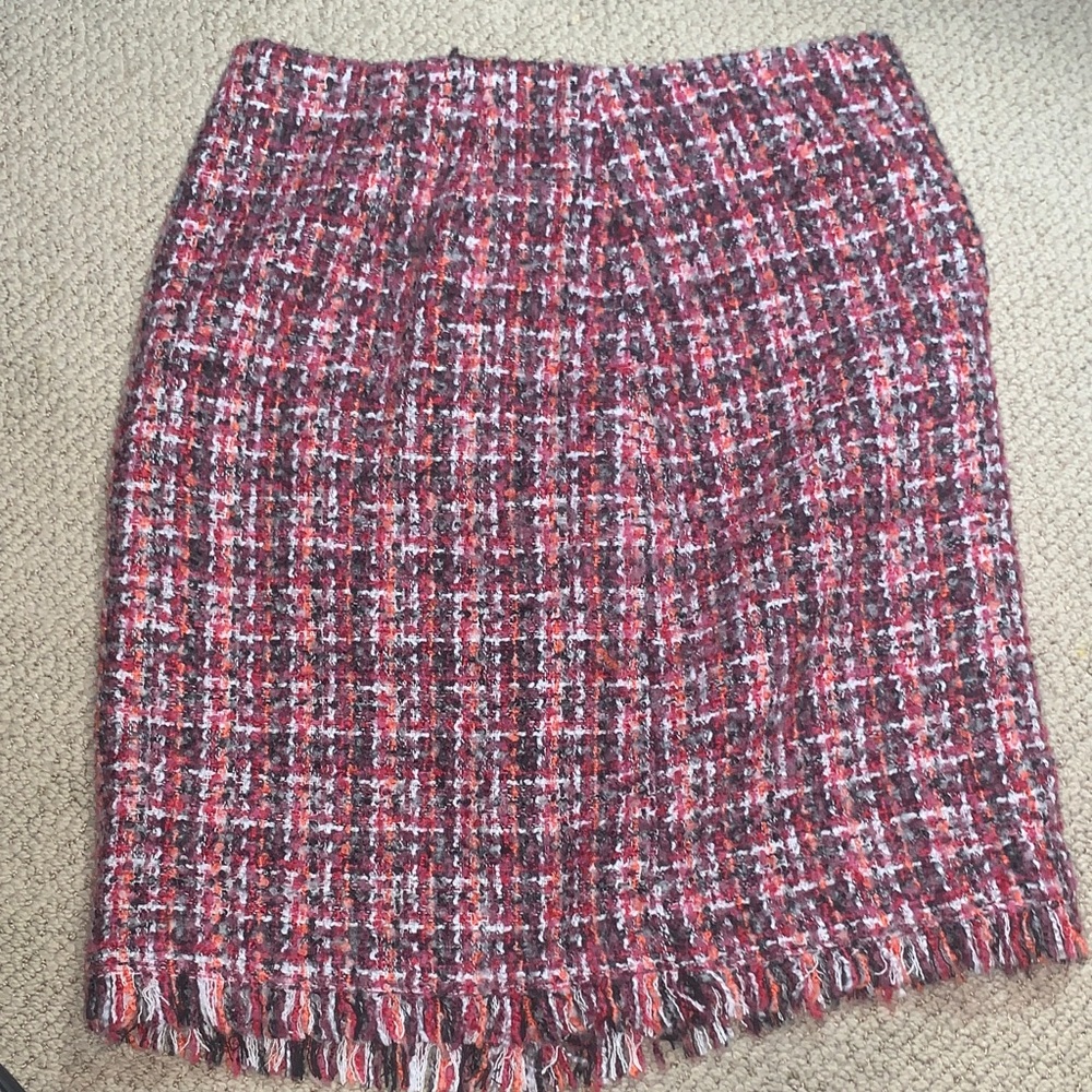 Talbots Tweed Skirt - Red and Black